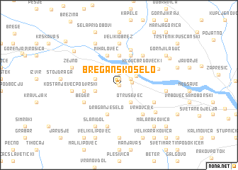 map of Bregansko Selo