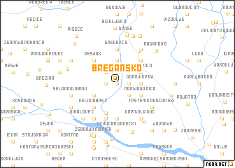 map of Bregansko