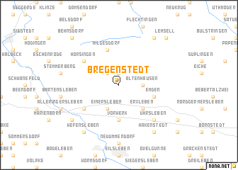 map of Bregenstedt