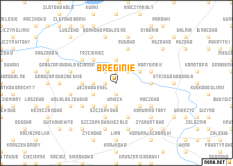 map of Breginie