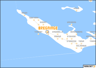 map of Bregninge