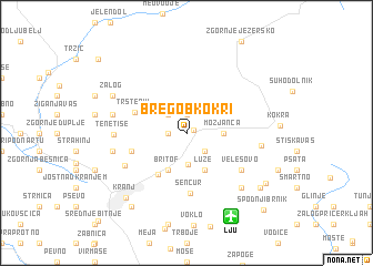 map of Breg ob Kokri