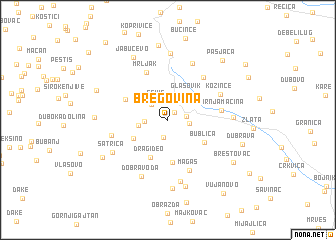 map of Bregovina