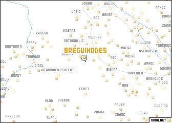 map of Bregu i Hođes