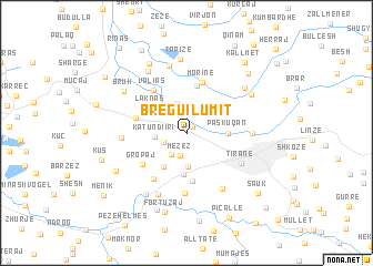 map of Bregu i Lumit