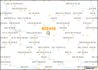 map of Brehme