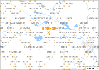 map of Břehov