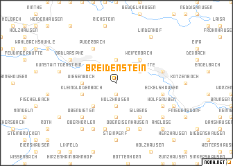 map of Breidenstein