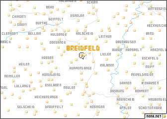 map of Breidfeld