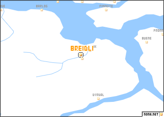 map of Breidli
