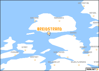 map of Breidstrand