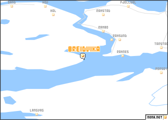 map of Breidvika