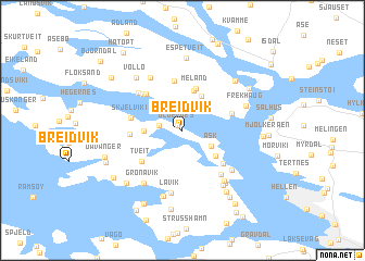 map of Breidvik