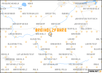 map of Breiholzfähre