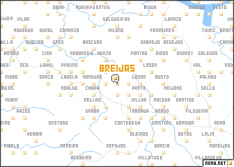 map of Breijas