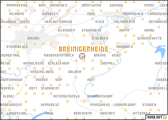 map of Breinigerheide