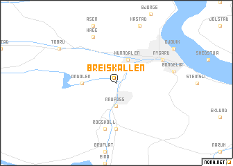 map of Breiskallen