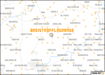 map of Breistroff-la-Grande