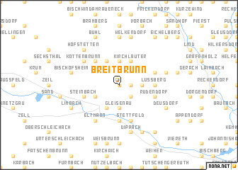 map of Breitbrunn