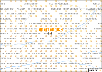 map of Breitenaich