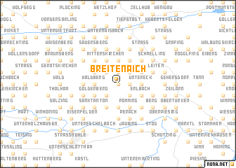 map of Breitenaich