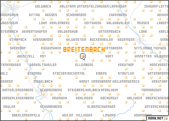 map of Breitenbach