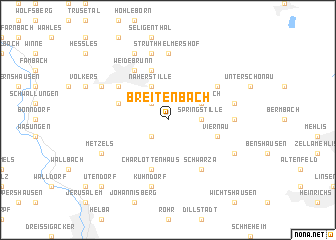 map of Breitenbach