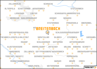 map of Breitenbach