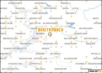 map of Breitenbach