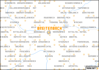 map of Breitenbach