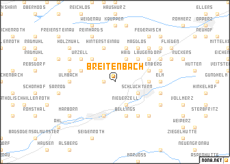 map of Breitenbach