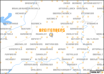 map of Breitenberg