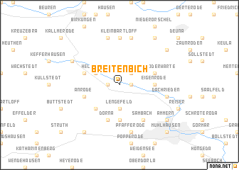 map of Breitenbich