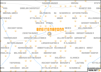 map of Breitenbronn