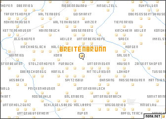 map of Breitenbrunn