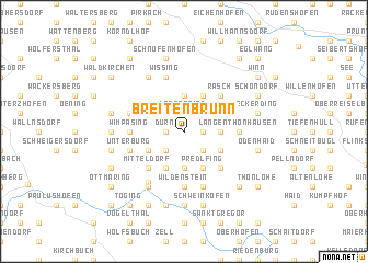 map of Breitenbrunn