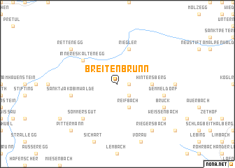 map of Breitenbrunn