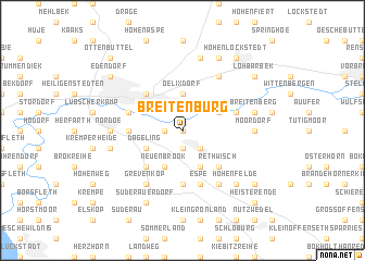 map of Breitenburg