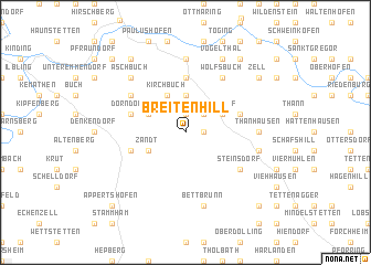 map of Breitenhill