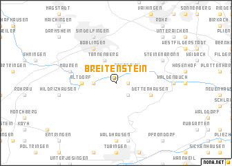 map of Breitenstein