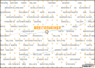map of Breitenweiher