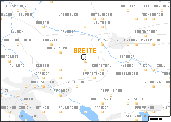 map of Breite