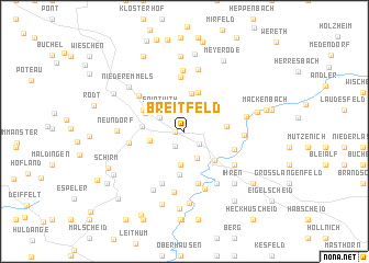 map of Breitfeld