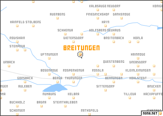 map of Breitungen