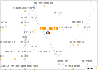 map of Brejaúba