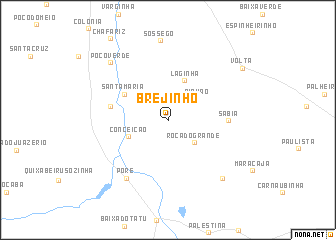 map of Brejinho