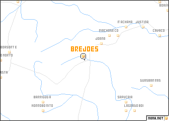 map of Brejões