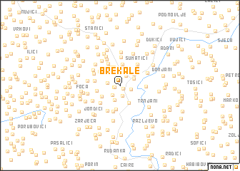 map of Brekale