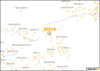 map of Breka