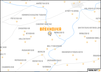 map of Brekhovka